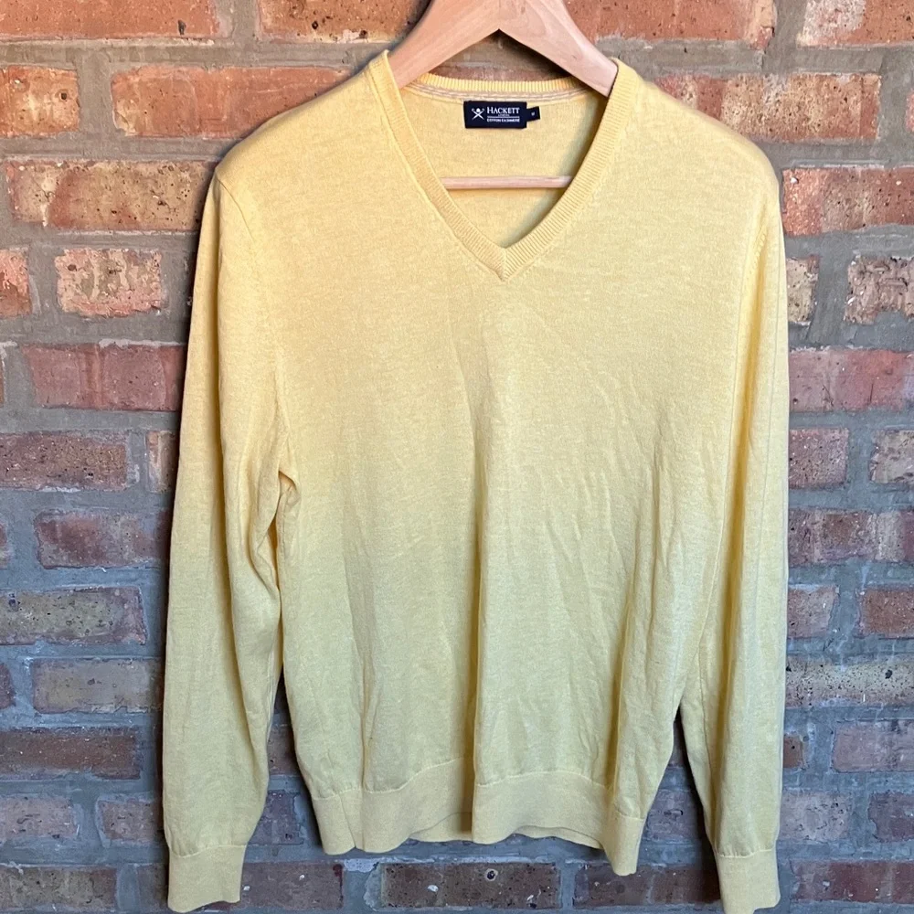 Hackett cotton cashmere v-neck sweater